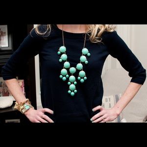 3/$50 J. Crew style turquoise bubble necklace